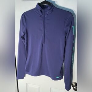 Nike Pro Dri-Fit Long Sleeve 1/2 Zip Pullover Top Size Medium M